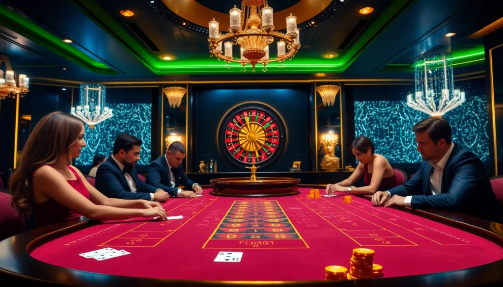 Experience high-stakes Baccarat at XX88.us with players enjoying a luxurious casino atmosphere.