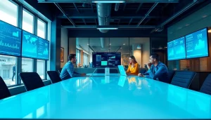 Engaged IT Managed Service Provider Tampa FL team strategizing in a bright modern office.