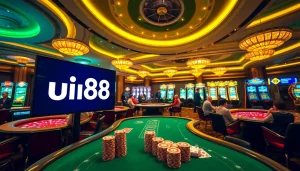 Experience high-stakes gambling at uu88 with luxurious casino tables and vibrant gameplay.
