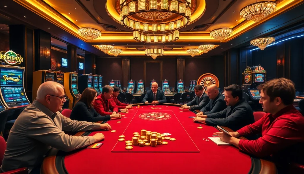 Engage with DN88 at a stylish poker table in a luxurious casino ambiance.