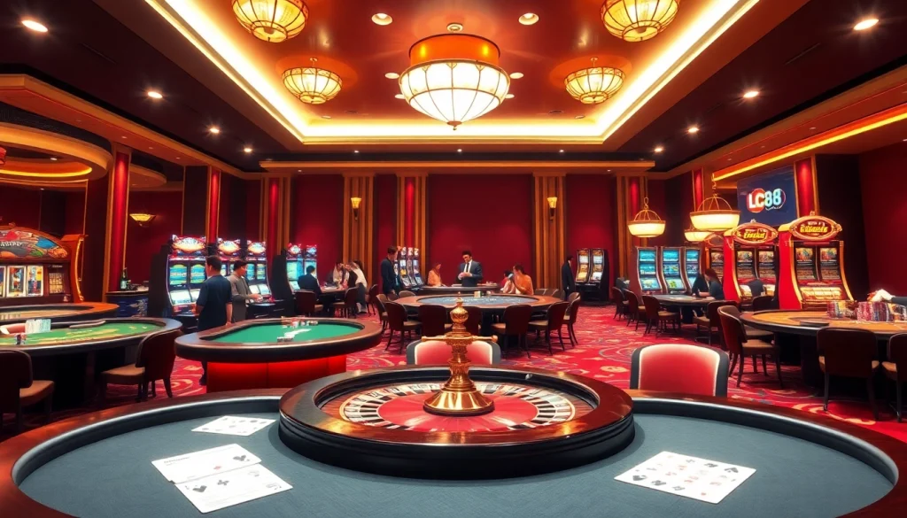 Experience the thrill of gaming at LC88 Casino with vibrant tables and exciting gameplay.