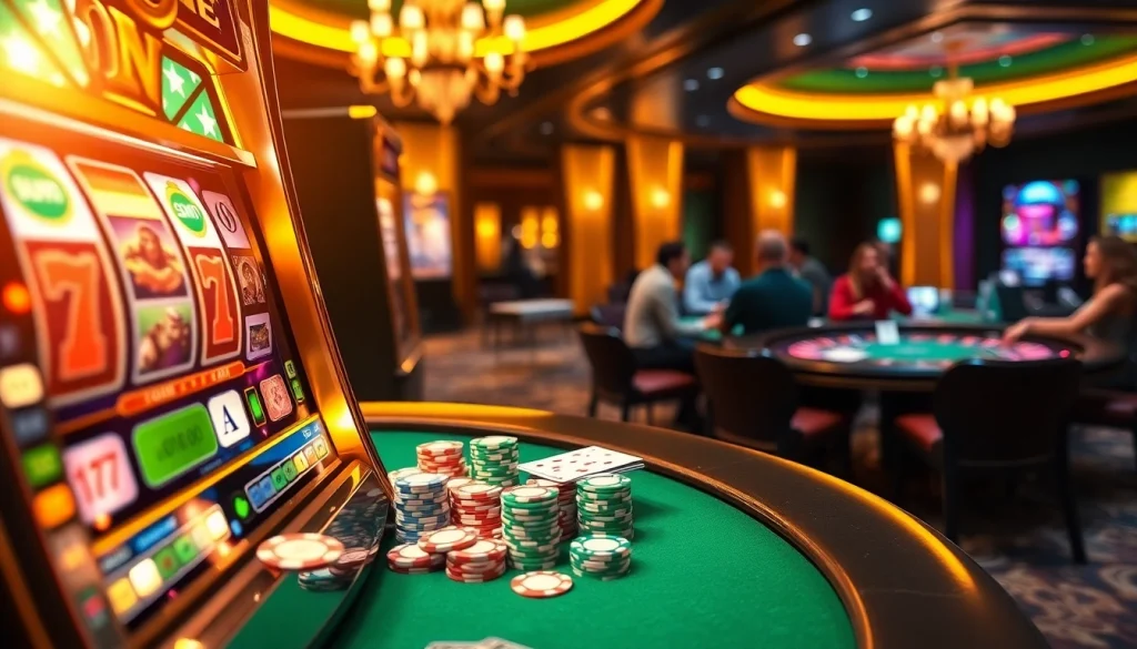 Experience the thrill of slot777 gaming at a luxurious casino environment full of excitement.