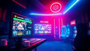 Experience the thrill of online gaming at new88go.com with dynamic casino visuals.