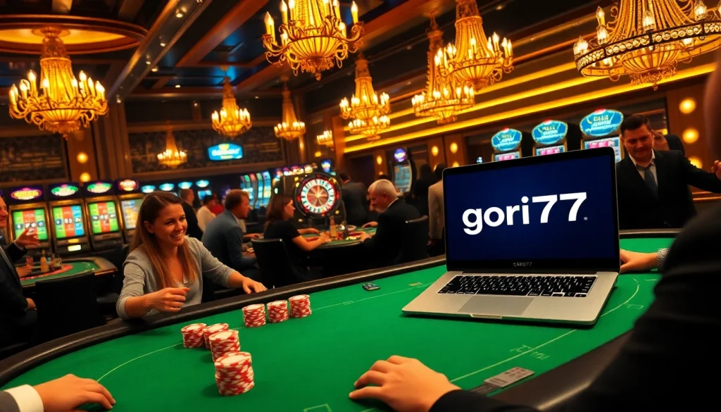 Experience thrills at gori77 with poker tables, colorful chips, and dynamic roulette.