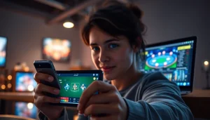 Explore the cutting-edge online gaming experience at https://ea77.lat/ with high-tech interfaces and vibrant visuals.