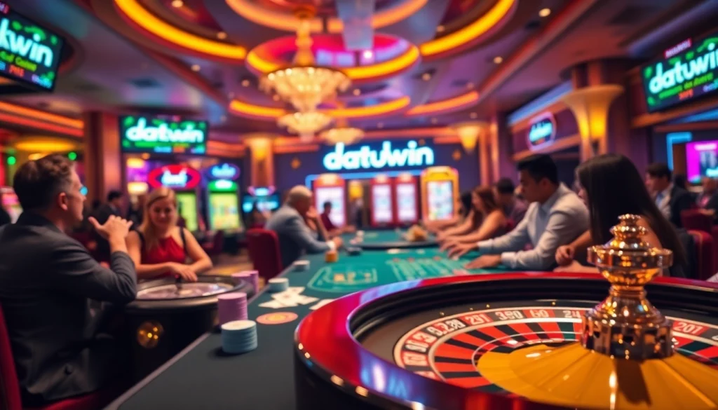 Rasakan sensasi berjudi bersama Datukwin di meja kasino yang meriah, dipenuhi chip poker dan kartu.