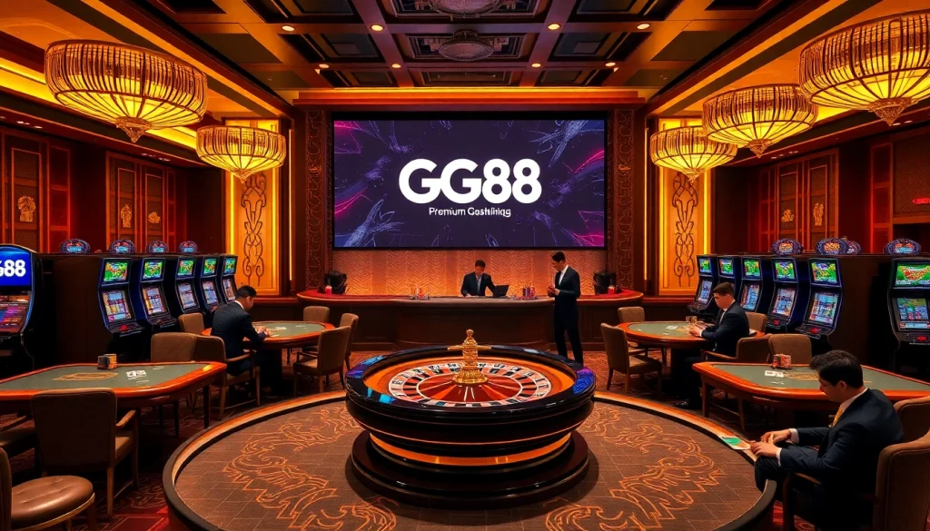 Experience the excitement of betting at GG88.work with vibrant casino visuals and players in action.