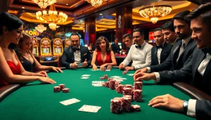 Experience immersive gambling action at https://vaoluoitv.it.com with elegant poker games in a vibrant casino.
