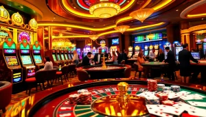 Engaging players at https://i9bett.cn.com/ gaming with immersive casino experiences featuring vibrant tables and slot machines.