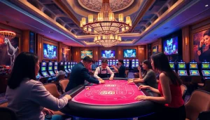 Experience the thrill at BJ38 casino tables with professional dealers and vibrant ambiance.