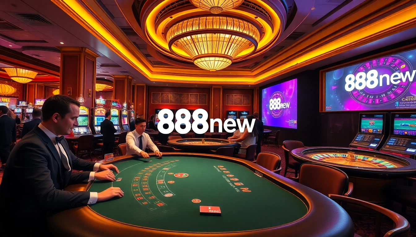 Experience the excitement of high-stakes poker and vibrant slot machines at 888new casino.