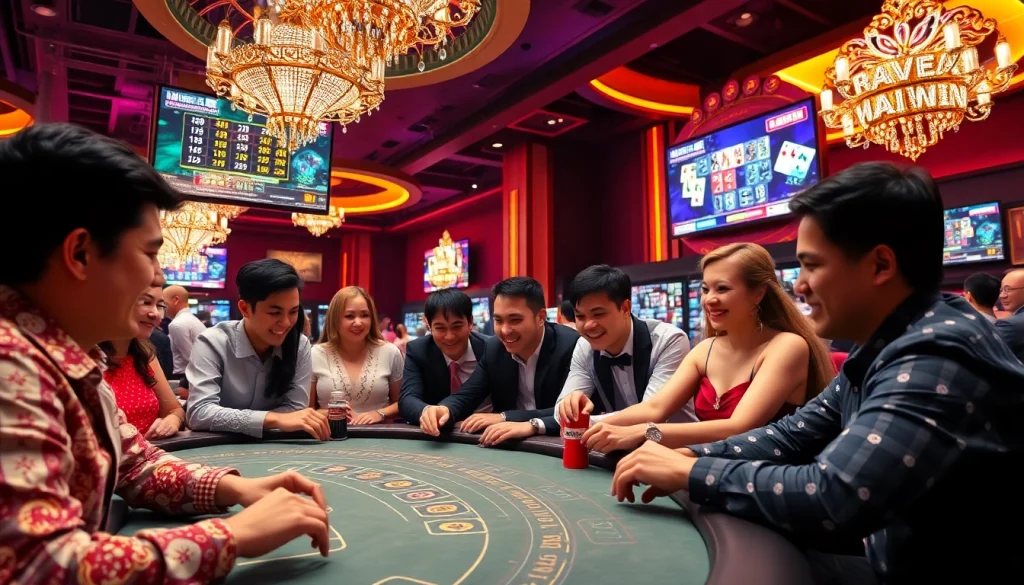Engaging online casino experience at 98win featuring diverse players and exciting games.