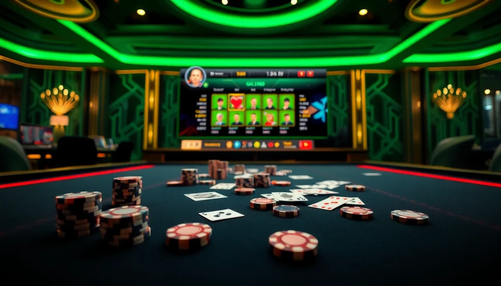 Experience the thrill of online gaming with gg88 guru, featuring luxurious casino elements.