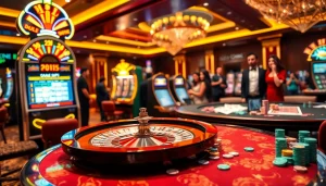 Gambling at nhà cái vua99 with excited players around a luxurious roulette table.