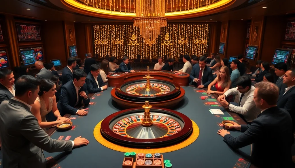 Experience thrilling gameplay at fabet3.com with lively casino atmosphere and engaging players.