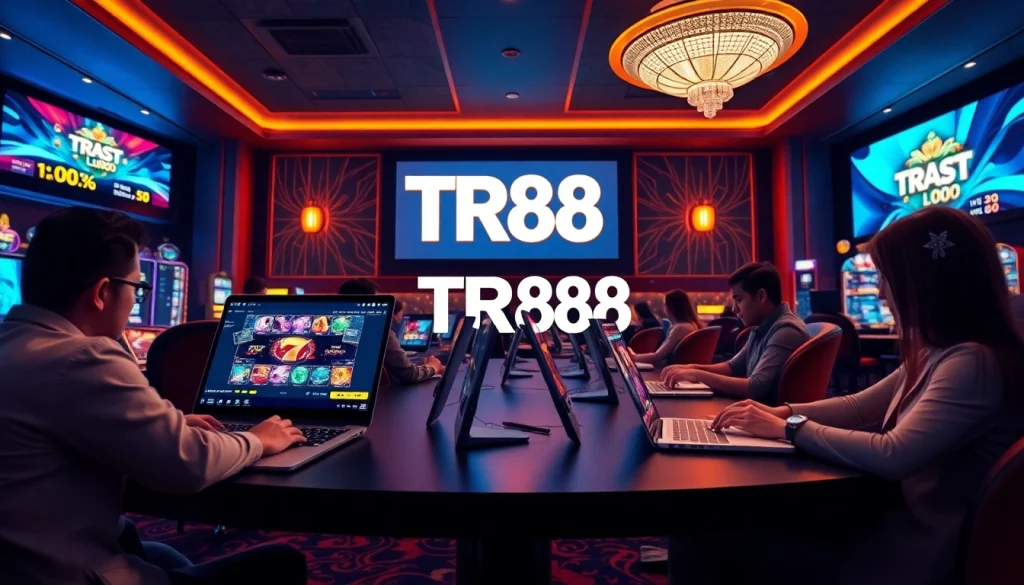 Engaging online gaming experience at TR88 showcasing diverse games and user interaction.