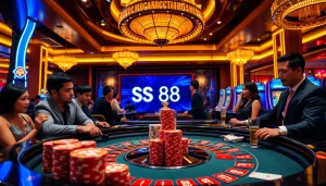 Exciting casino scene with vibrant games and players enjoying on trang chủ S8.