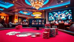 Experience the thrill of wagering on BJ388 with vibrant casino tables and lively online interfaces.