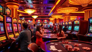 Experience thrill and excitement with IDN Slot machines on a luxurious casino floor.