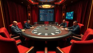 Experience the thrill of poker at a luxury casino featuring boosterjp's engaging gameplay elements.