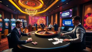 Experience the thrill of online gambling at 222BD with vibrant slots and live dealer action.