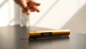 PECAH837 branded disposable vape pen showcased in an elegant setting with a subtle vapor cloud.