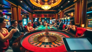 Placing bets at a thrilling casino table featuring vibrant elements of https://okwin.blog/ for an unforgettable experience.