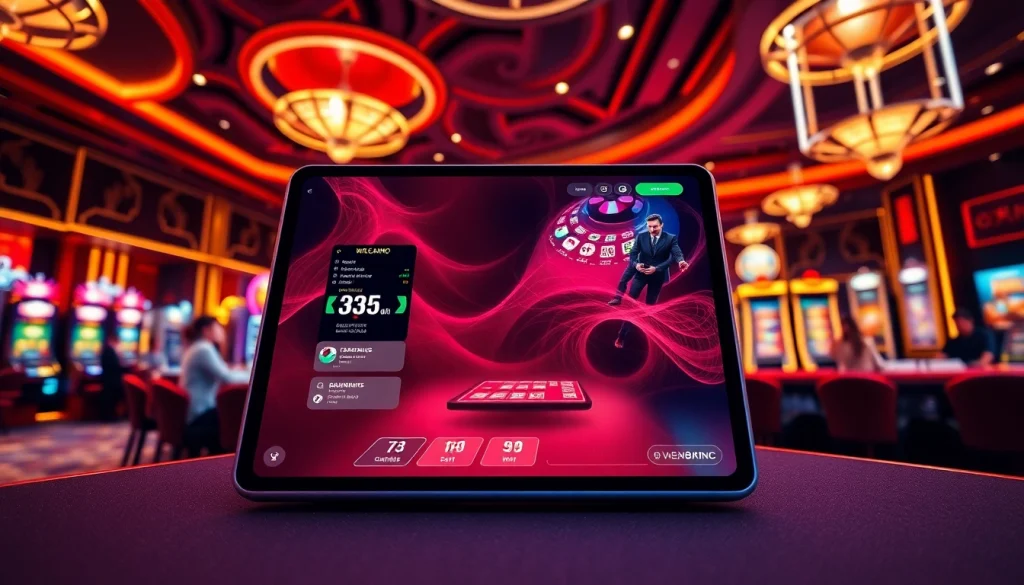 Exciting online casino gameplay at w88.nyc featuring Baccarat and Blackjack in a luxurious setting.