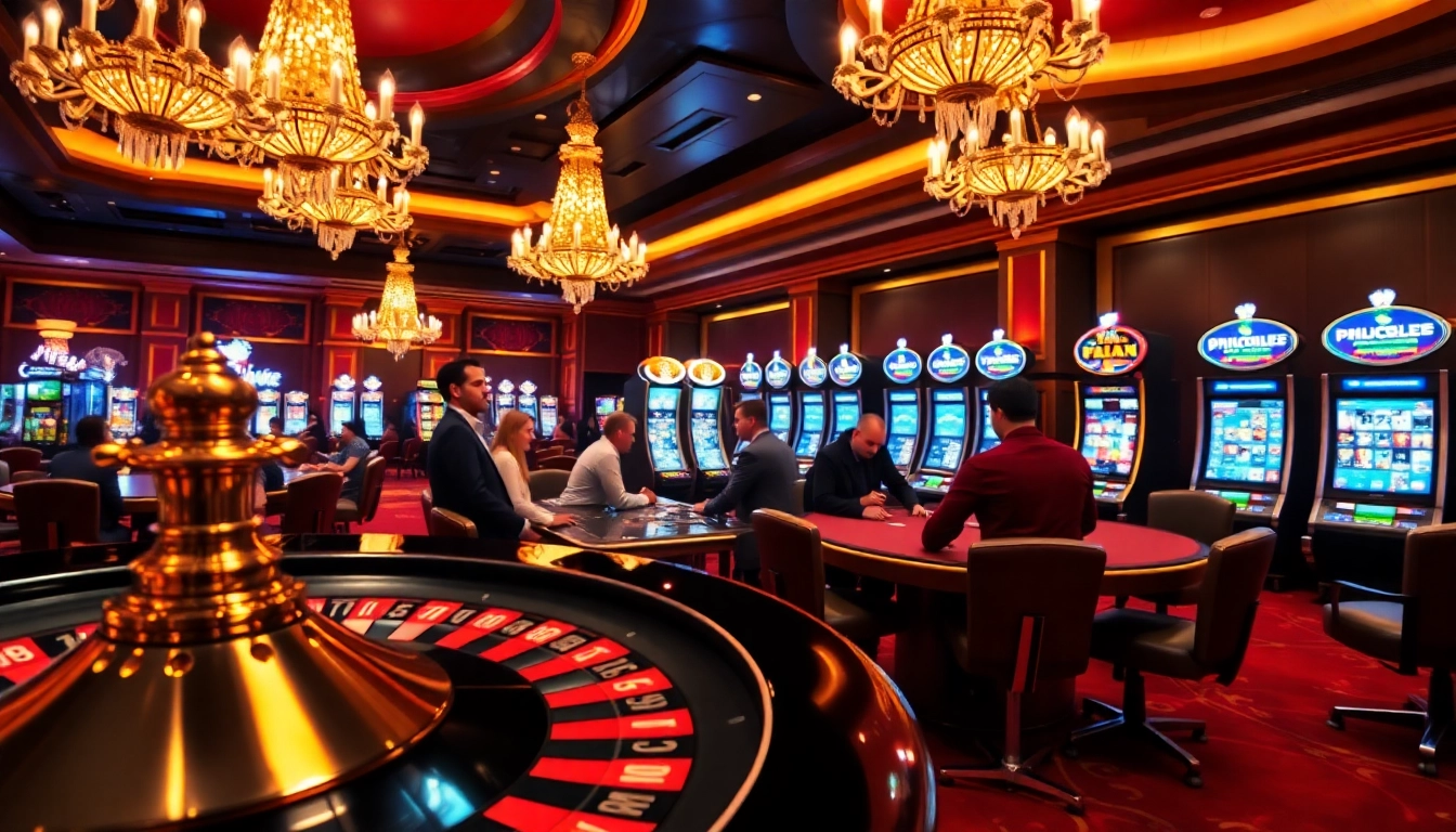 Experience the thrill of gaming as players enjoy layarkaca21-style excitement in a vibrant casino.