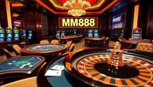 Experience the luxury of MM888 as players engage in vibrant casino games with stunning visuals.
