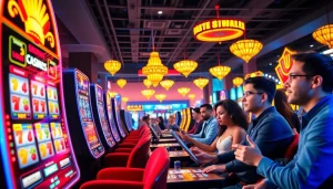 Engaging online gaming scene showcasing vibrant casino games at https://nhacaiuytin.tokyo/ with diverse players.