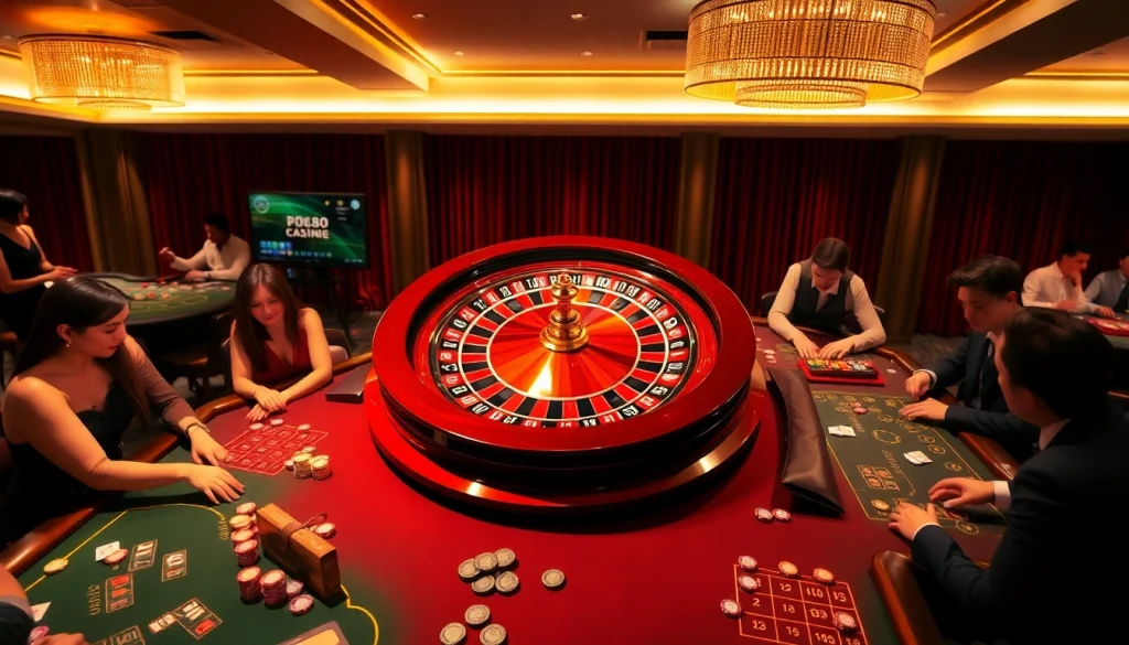 The da88 game captivates players at an upscale casino table with vibrant chips and cards.