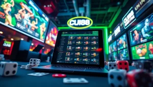 UU88 platform showcasing modern gaming interfaces and vibrant betting options.