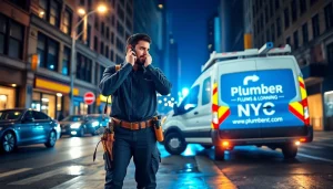 24 hour plumber nyc ready for emergencies in NYC nighttime scene