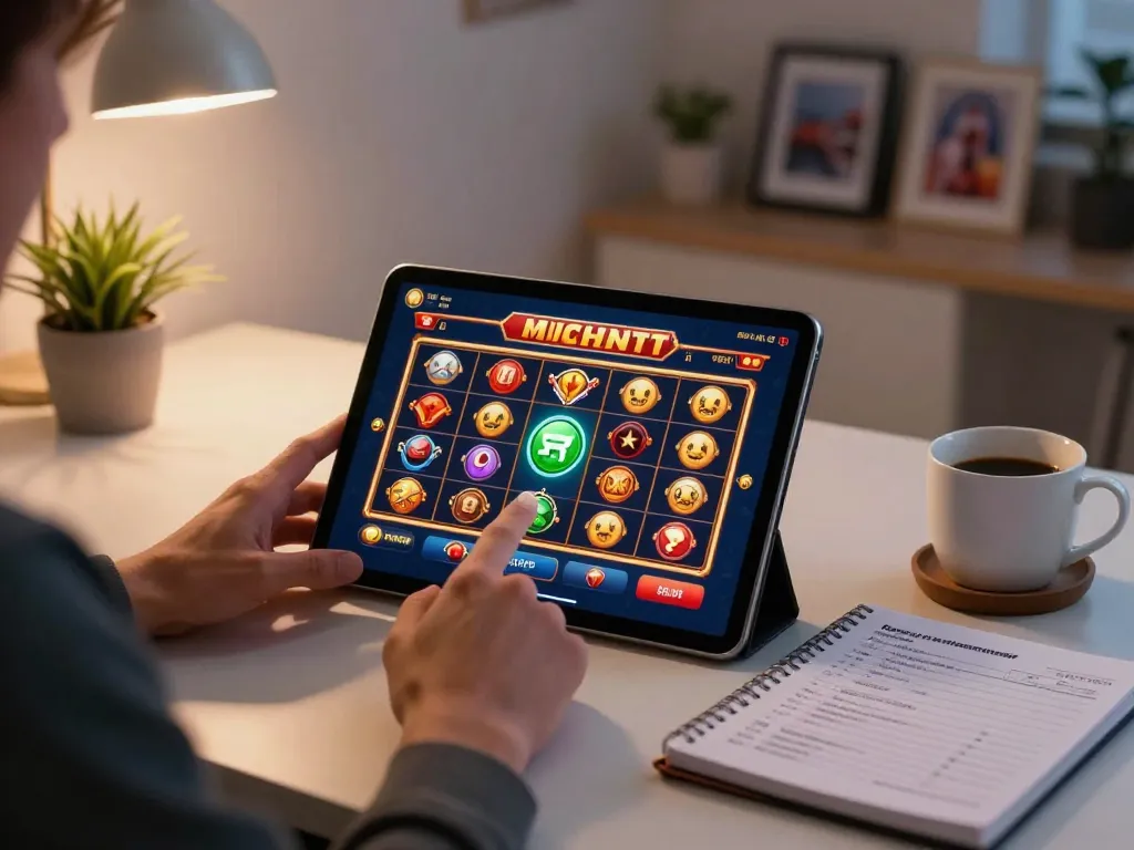 Engaging in online casino slot gameplay with depo 25 bonus 25 offers at home.