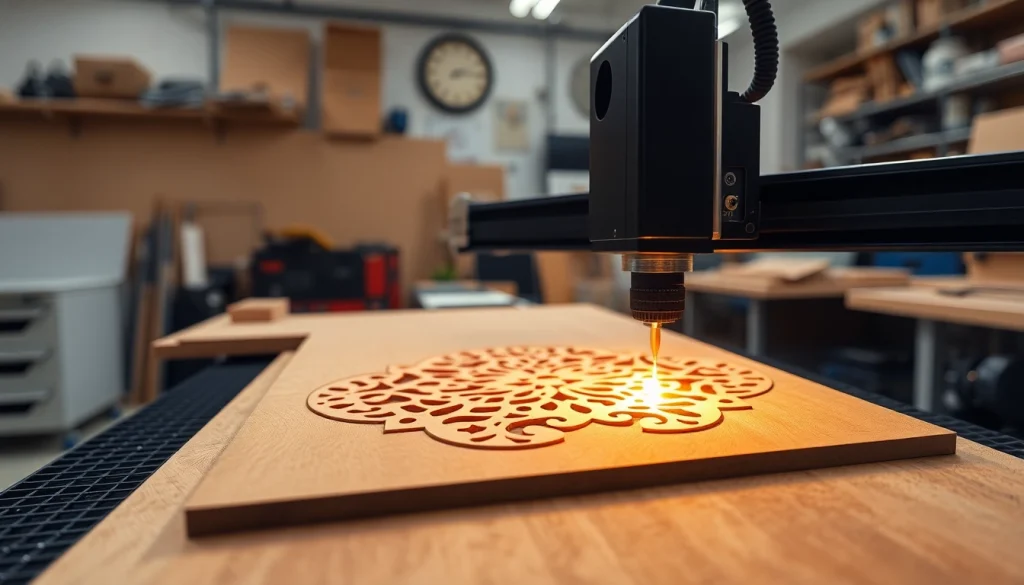 Laser cutting precision using a dxf file for laser cutting in a professional workshop.