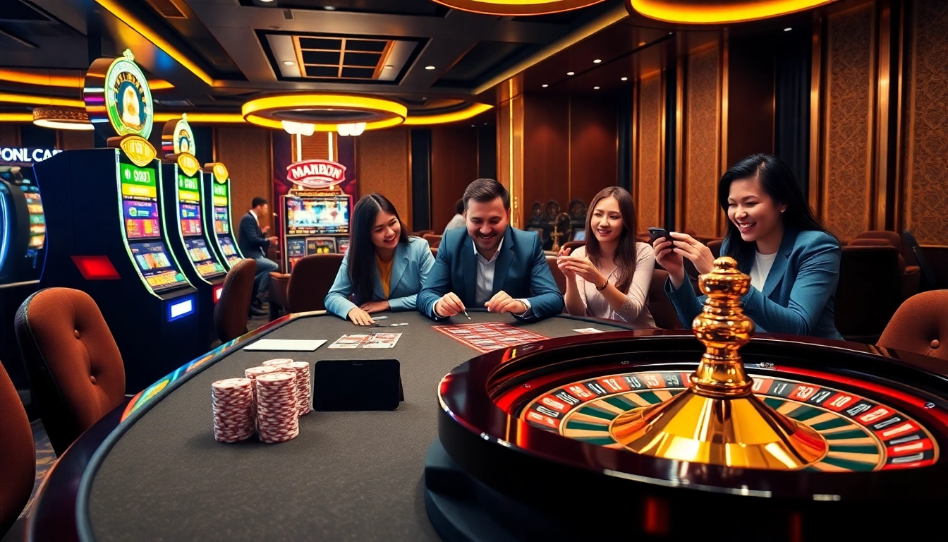 Players enjoying immersive online gaming experiences on MM88's vibrant casino platform.