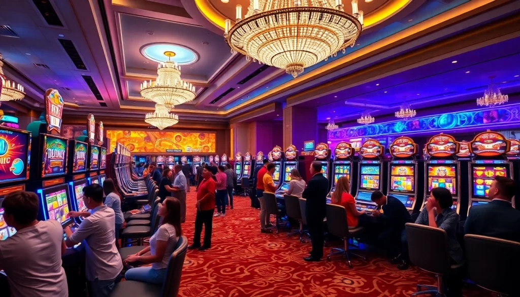Experience the thrill of playful wins with a pragmatic slot in an opulent casino setting.