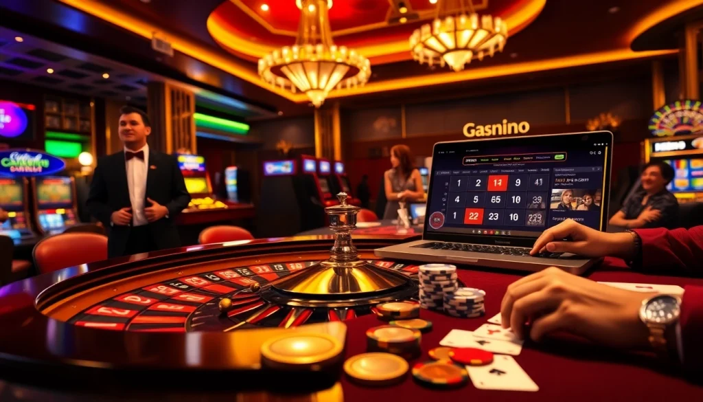 Experience thrilling casino action at https://gg88.gold/ with a vibrant roulette wheel, colorful chips, and professional dealers.