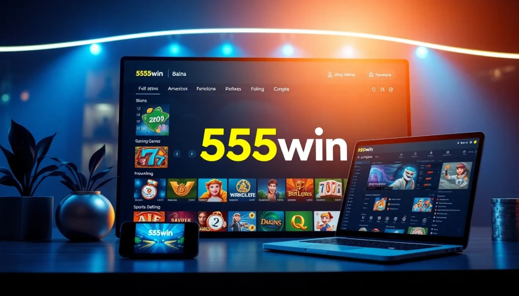 Vibrant online gambling interface showcasing 555win đăng nhập with engaging game options.
