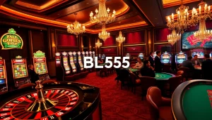 Experience the excitement of gambling at BL555 with an elegant casino atmosphere featuring roulette, poker, and slot machines.