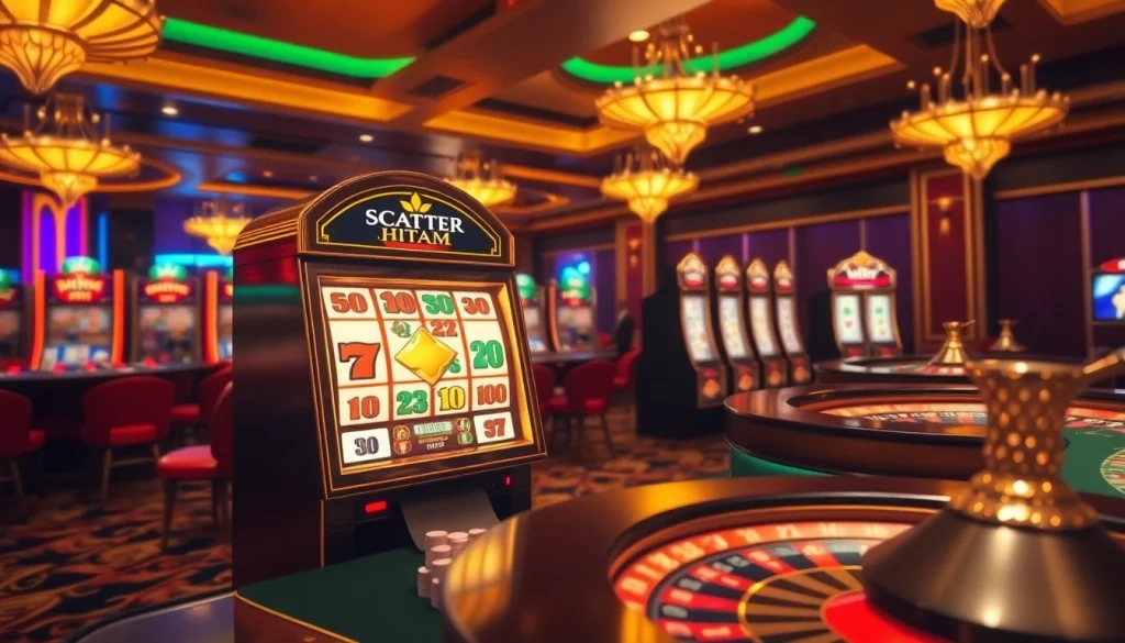 Experience the thrill of slot scatter hitam in an inviting casino atmosphere full of excitement.