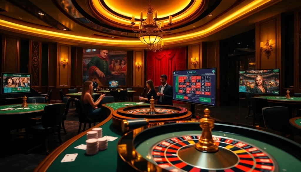 Experience thrilling gaming with https://cm88seo.com/ featuring casino tables and betting action in a luxurious setting.