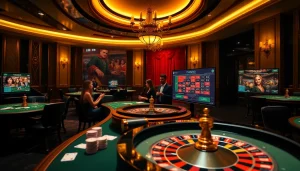 Experience thrilling gaming with https://cm88seo.com/ featuring casino tables and betting action in a luxurious setting.