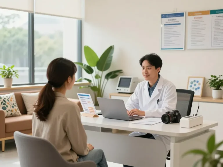 ABCクリニックの口コミレビュー、温かく迎え入れる医療クリニックでのフレンドリーな相談を示す。