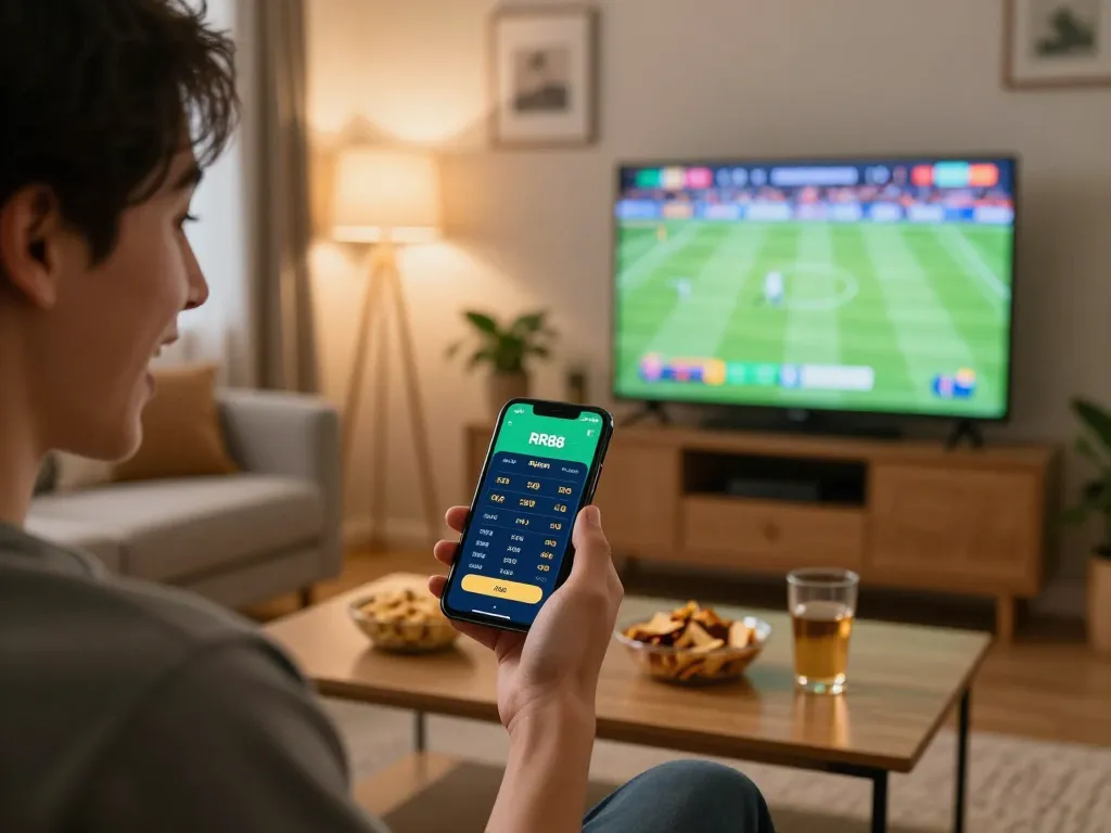 Using the RR88 App for excitement in sports betting during a live game