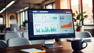 Analyze SEO Rank Tracker metrics and performance on a professional interface.