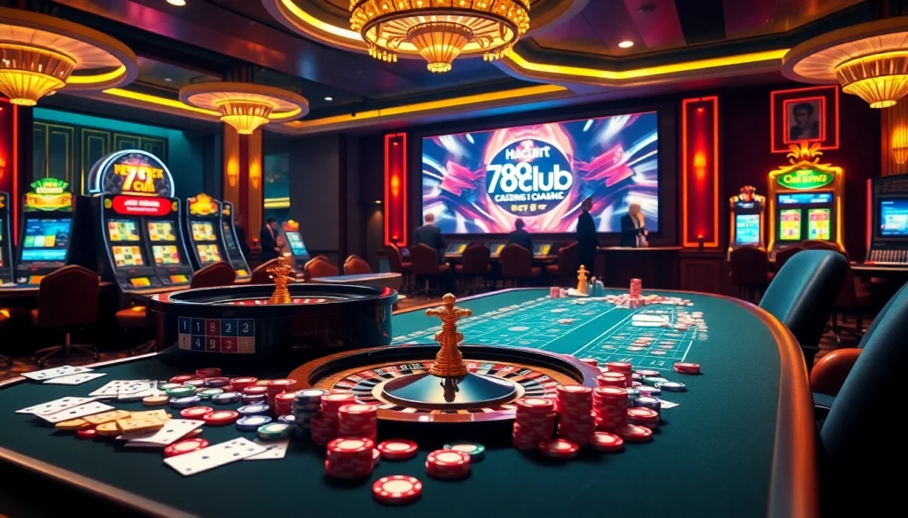 Engage with thrilling poker action at 789club's vibrant casino table.