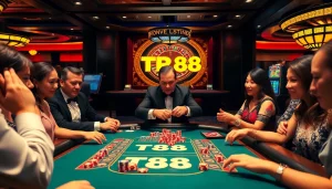 Experience the excitement of TR88 at a luxurious casino gaming table.
