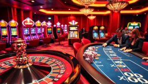 Winning at XX88 casino with vibrant roulette wheel and poker chips on a luxurious table.